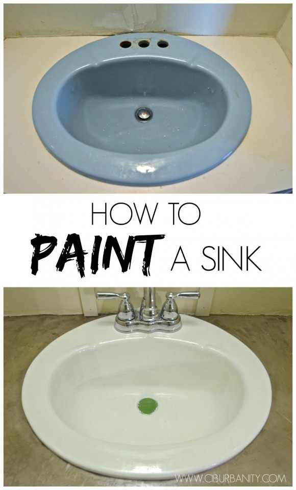 Painting a sink