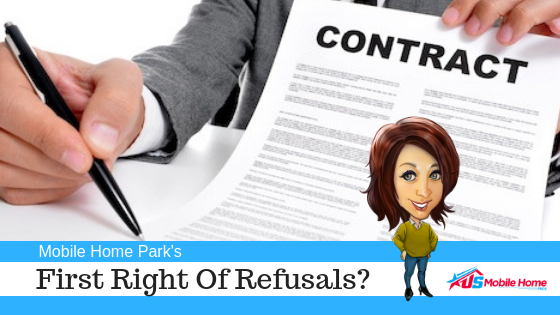 First Right Of Refusals In Mobile Home Parks